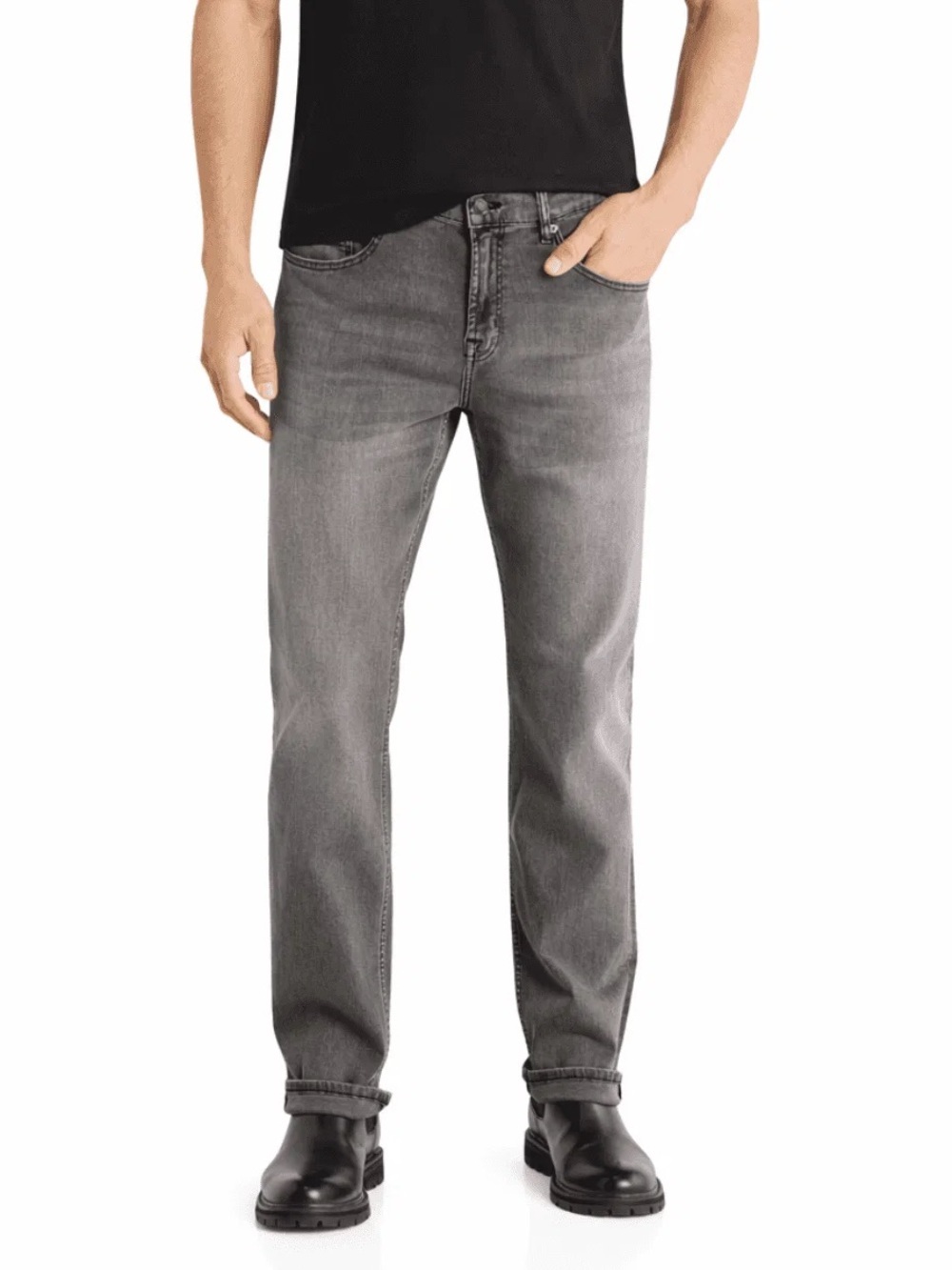 7 For All Mankind Standard Gray Stretch Jeans Men’s Size 30 Straight Leg